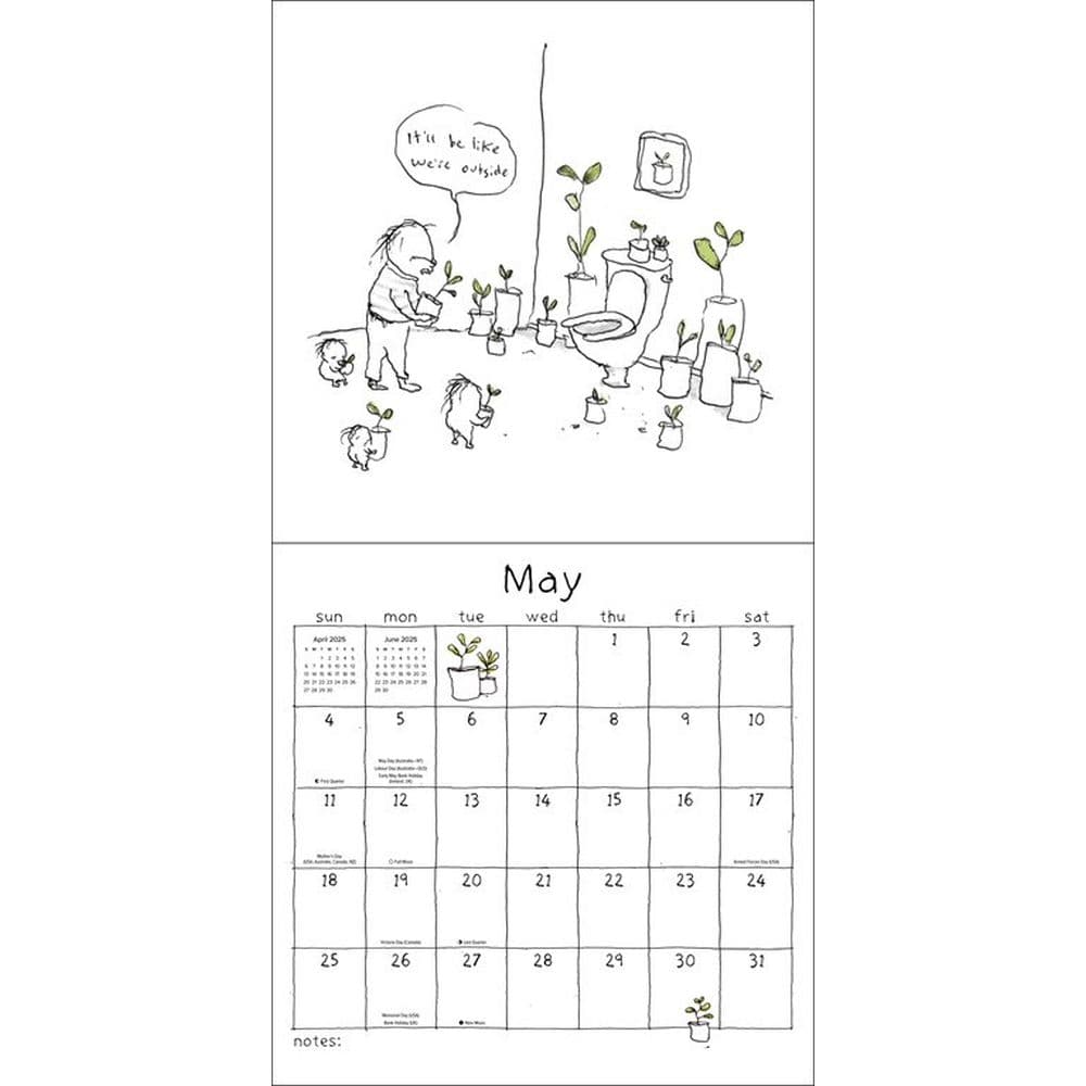 Art of Pants 2025 Wall Calendar