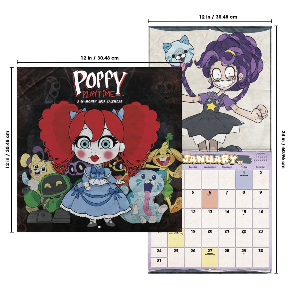 Poppy Playtime 2027 Wall Calendar Sixth Alternate Image