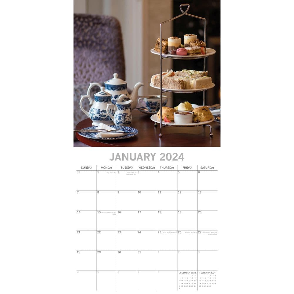 Afternoon Tea 2024 Wall Calendar