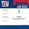 image NFL New York Giants 2025 Desk Calendar First Alternate Image