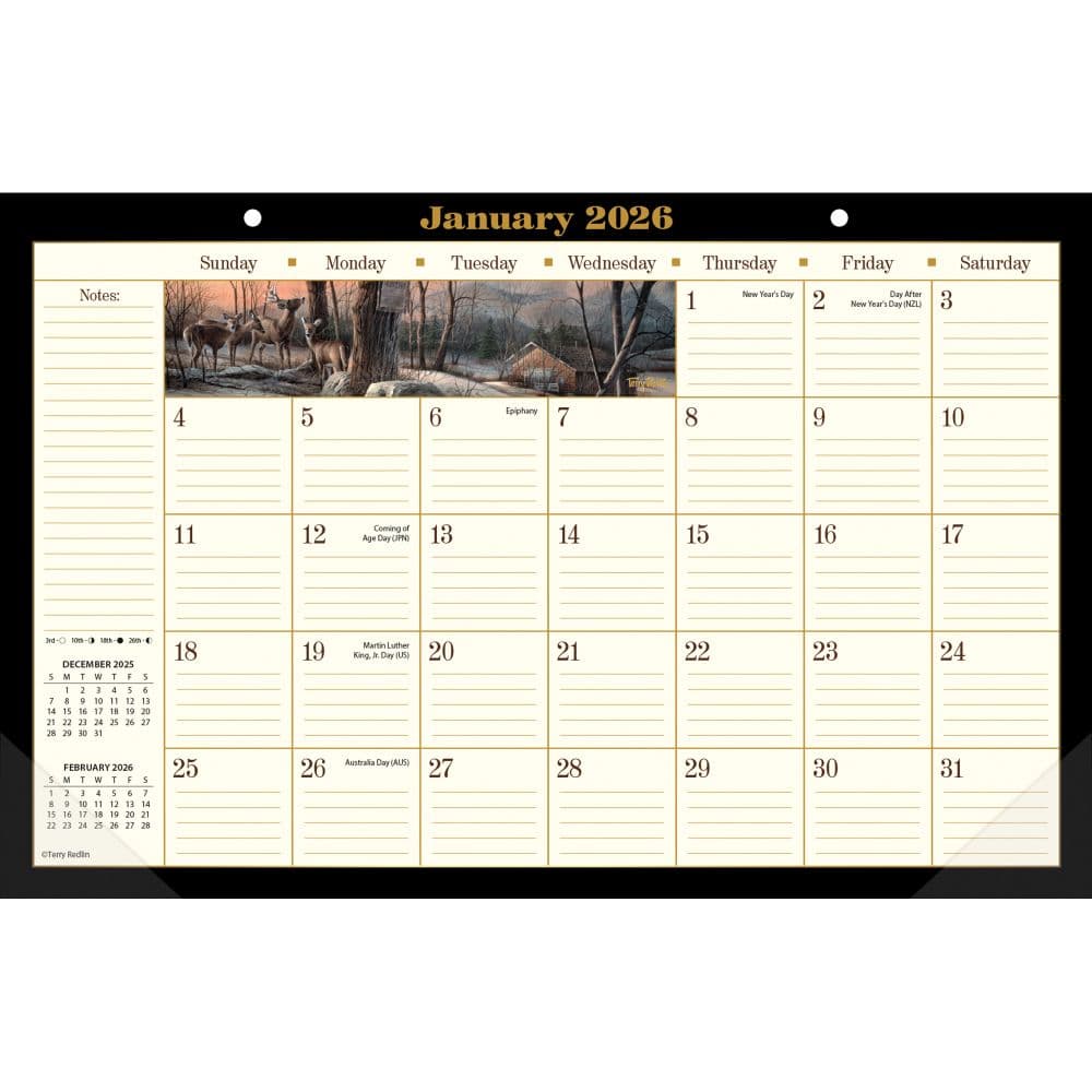 Terry Redlin 2026 Desk Pad Alt1