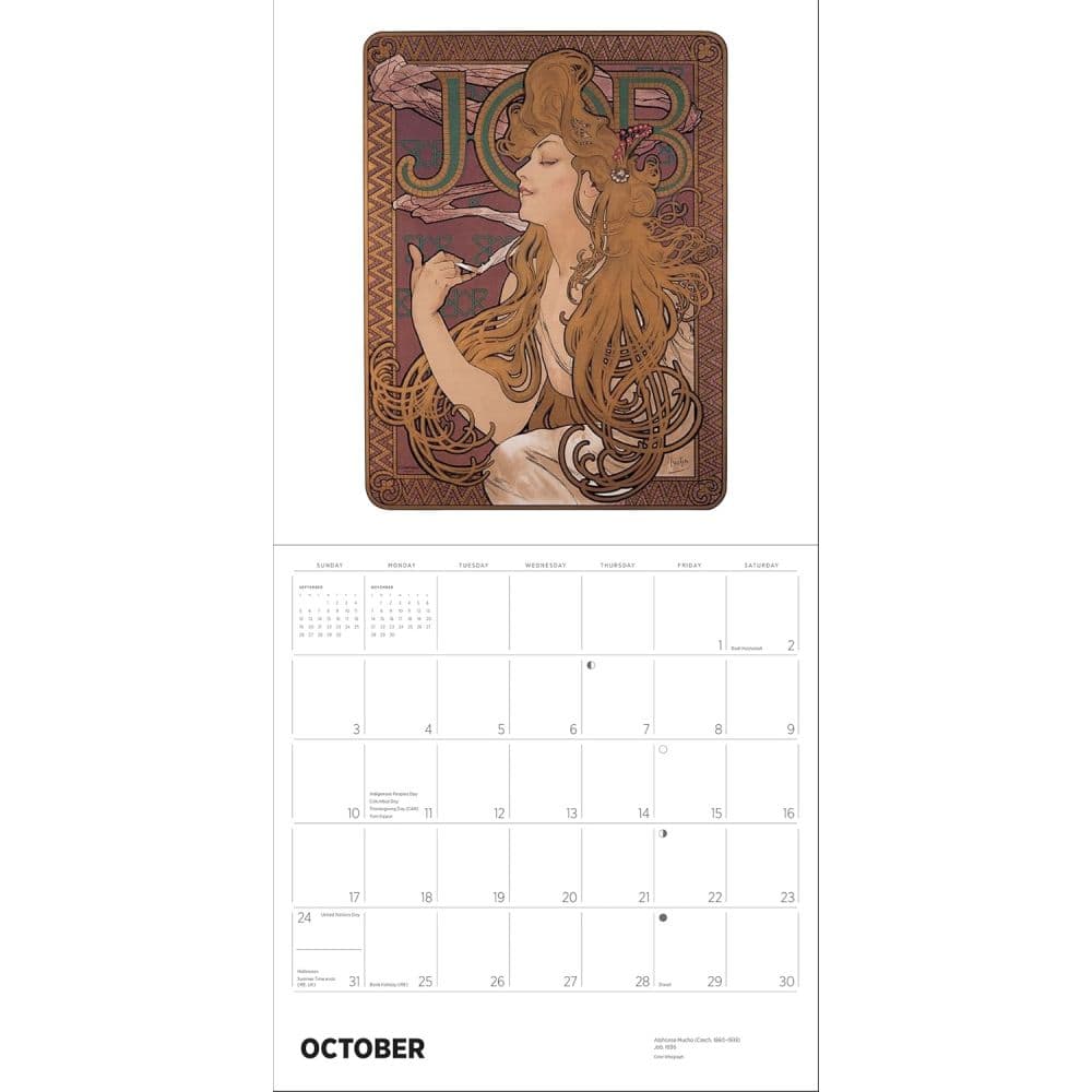 Alphonse Mucha 2027 Wall Calendar Fifth Alternate Image