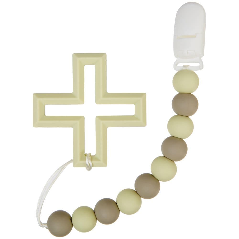 Cross &amp; Bead Silicone Teether Alternate Image 2