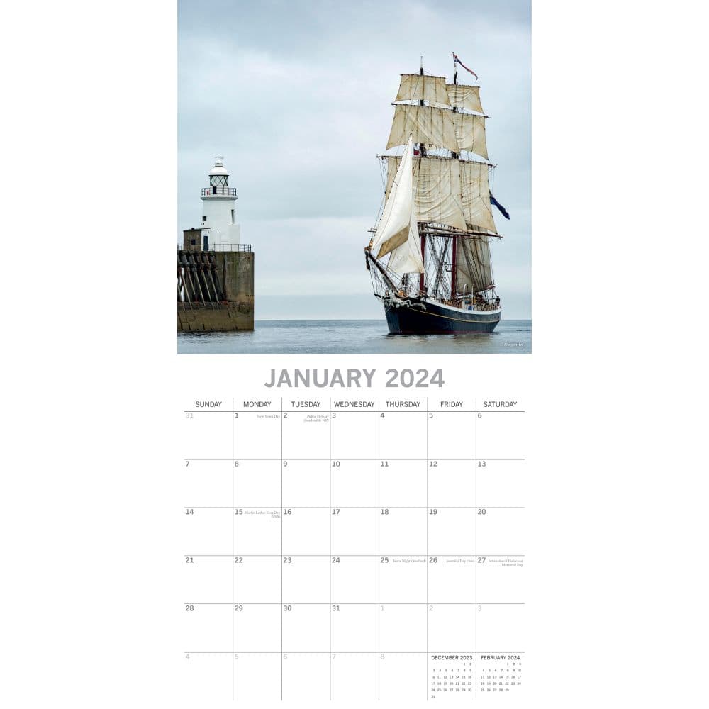 Tall Ships 2024 Wall Calendar