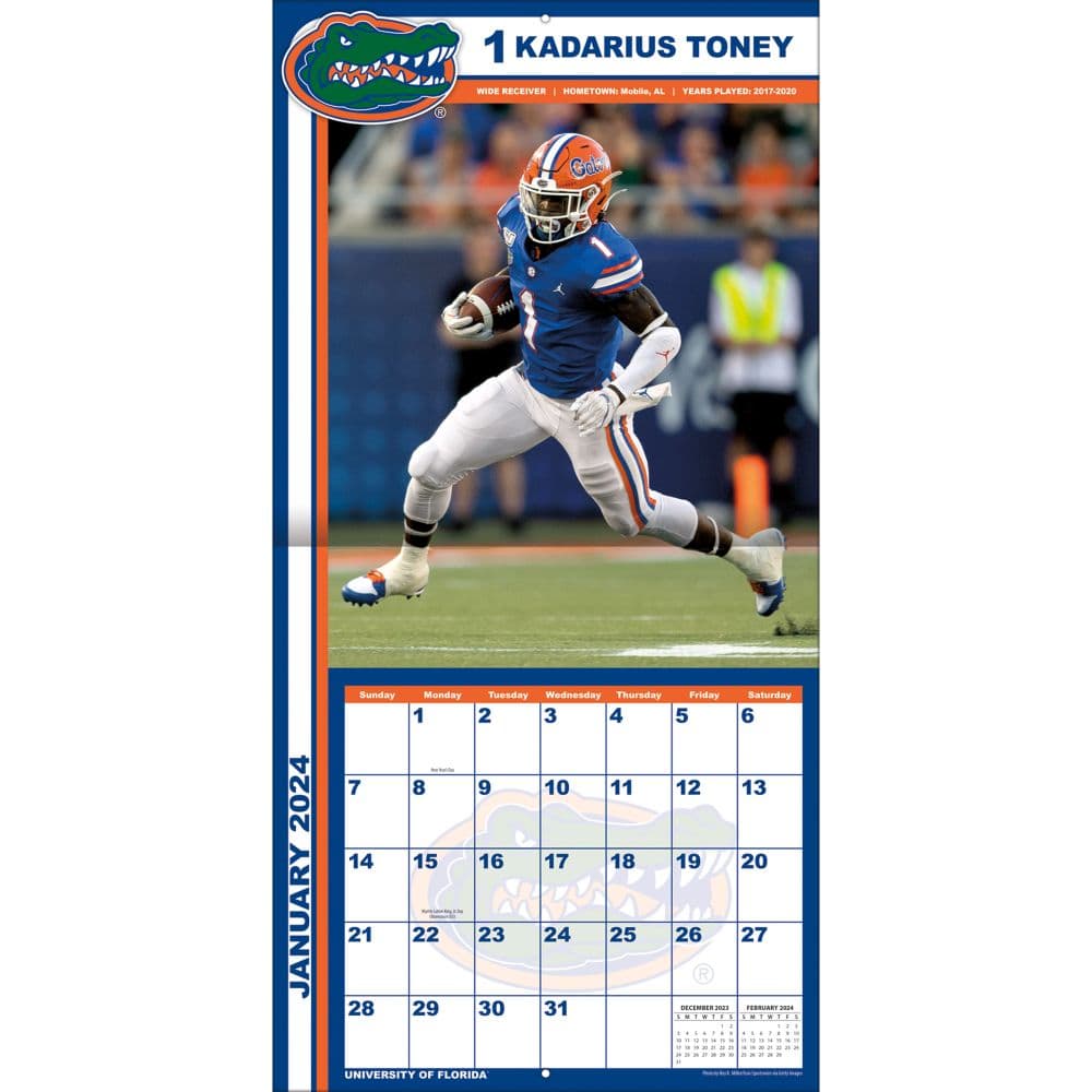 Florida Gators 2024 Wall Calendar