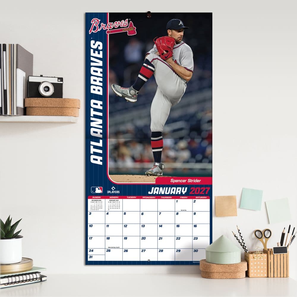 MLB Atlanta Braves 2027 Wall Calendar Fifth Alternate Image