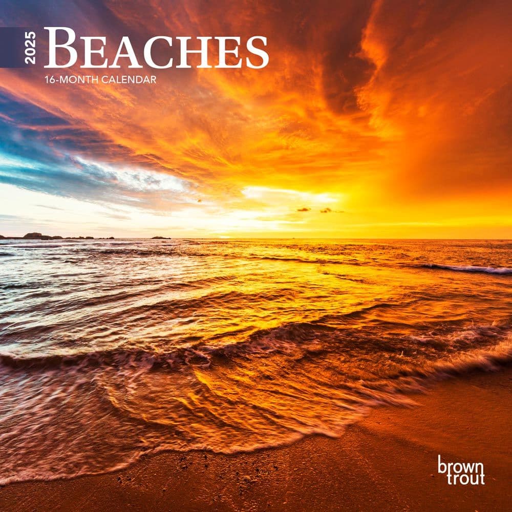 Beaches 2025 Mini Wall Calendar