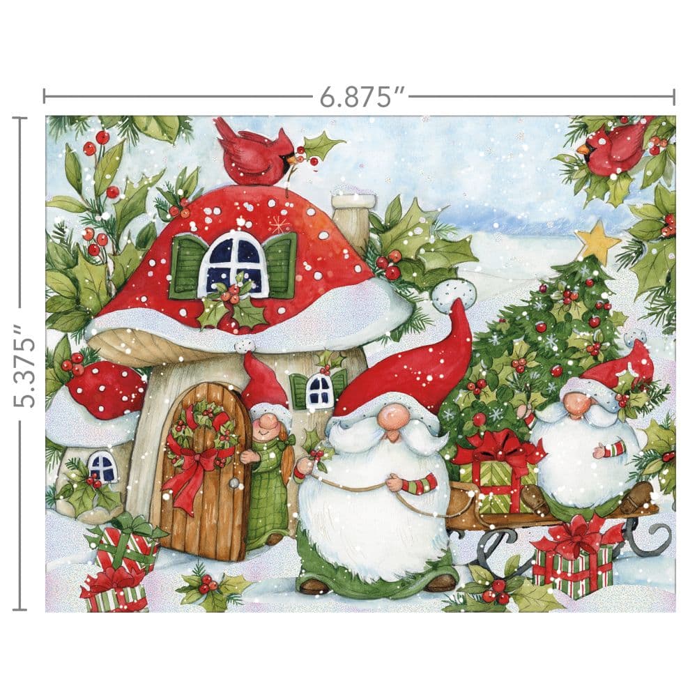 Gnome For Christmas by Susan Winget Boxed Christmas Cards Alt5