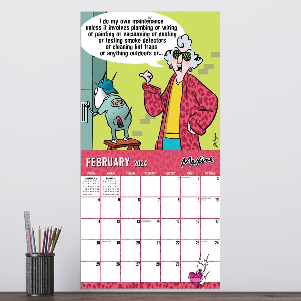 Maxine Mandates 2024 Wall Calendar