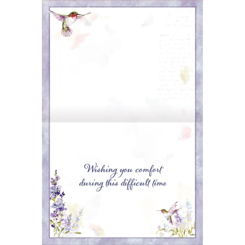 Hummingbird Sympathy Assorted Boxed Note Cards Alt4