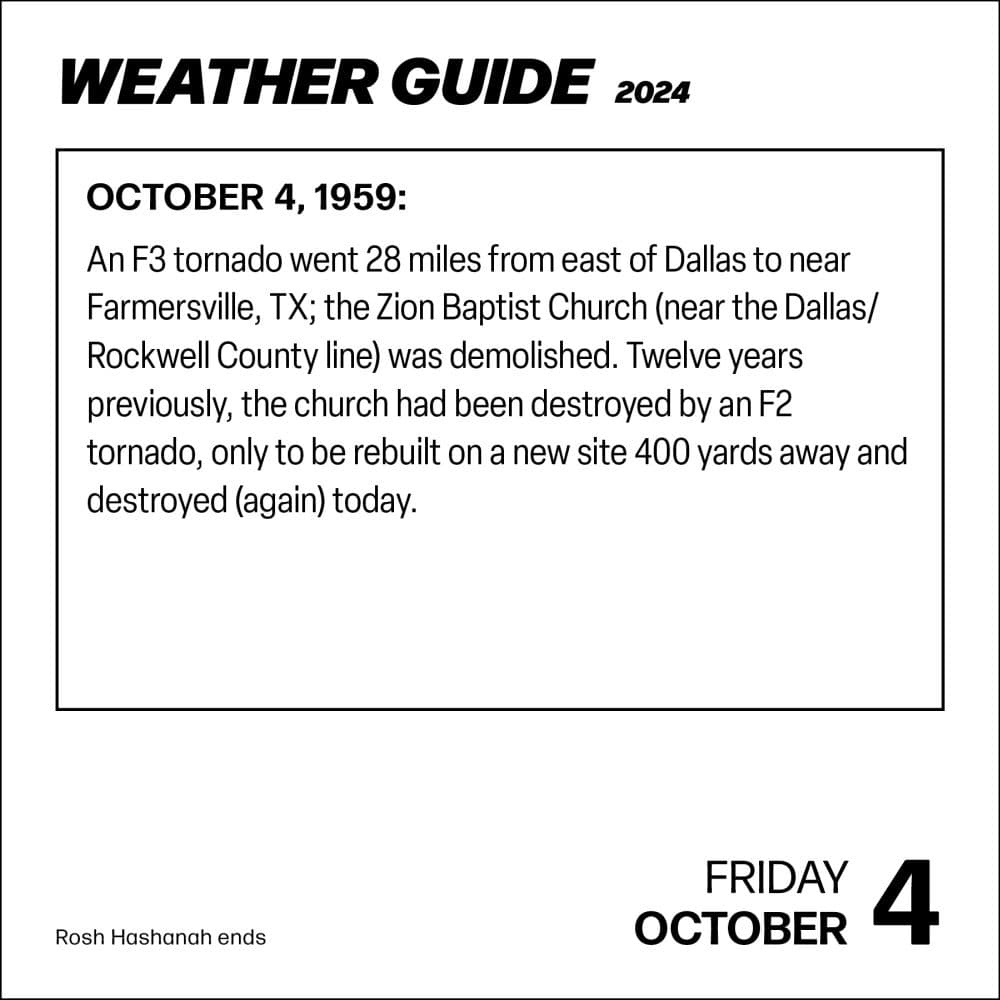 Weather Guide 2024 Desk Calendar