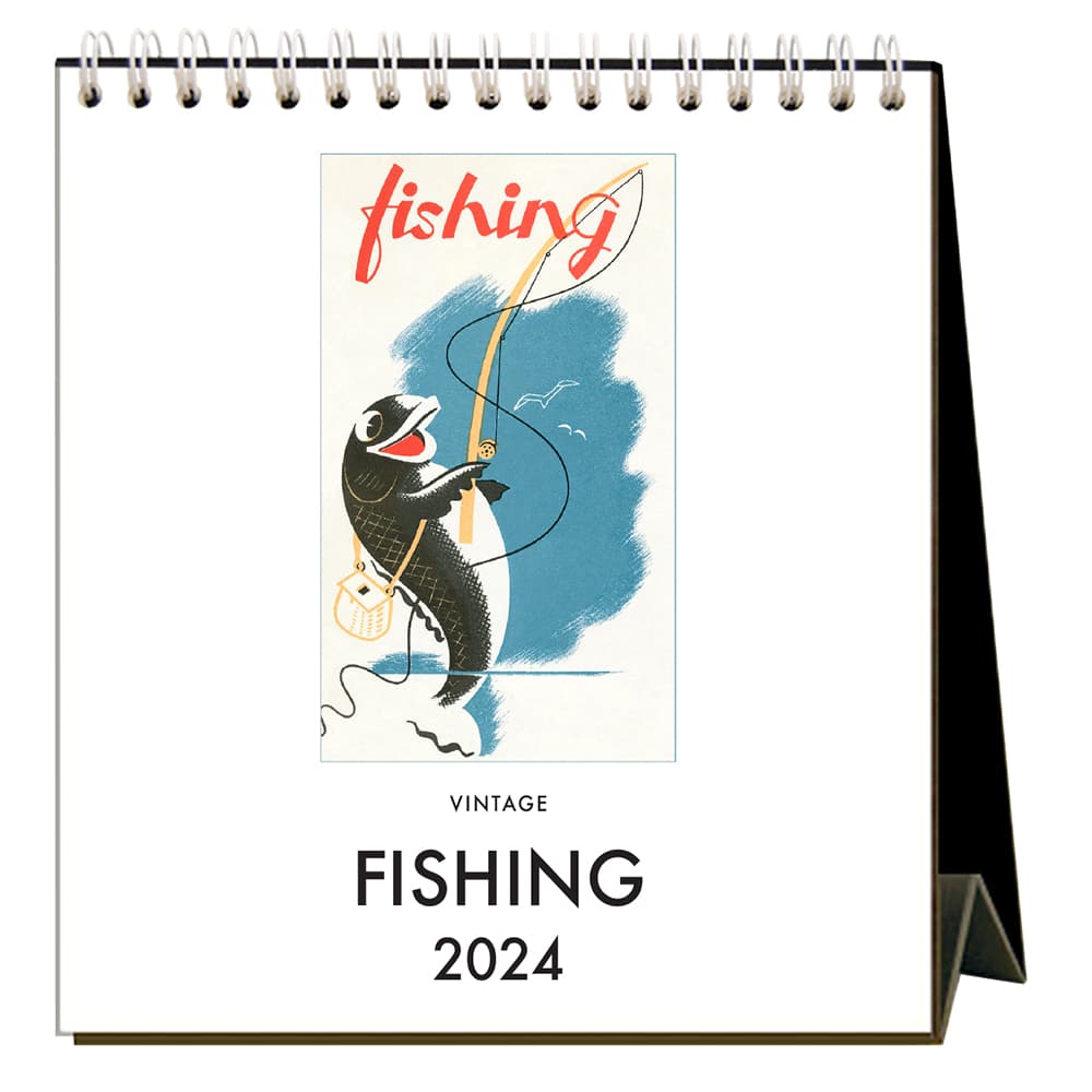 Fishing 2025 Easel Desk Calendar