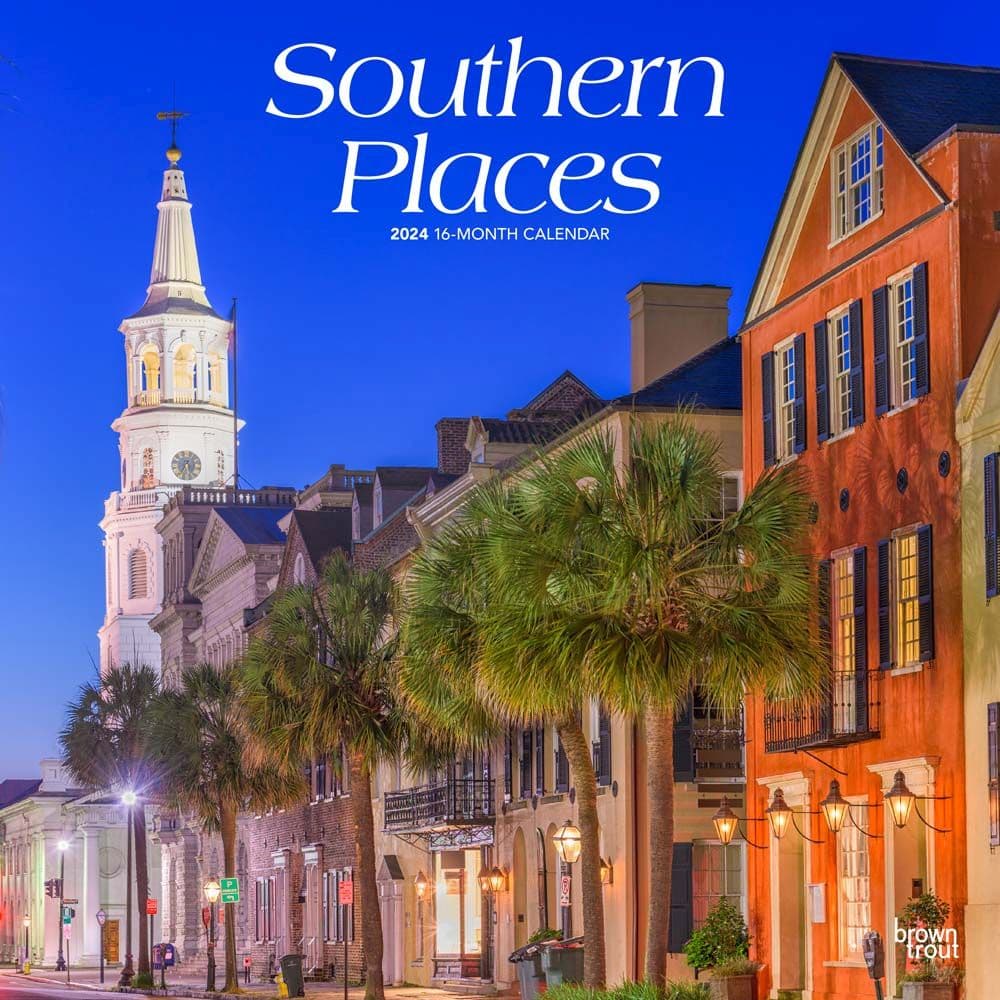 Southern Places 2024 Wall Calendar Main Product Image width=&quot;1000&quot; height=&quot;1000&quot;