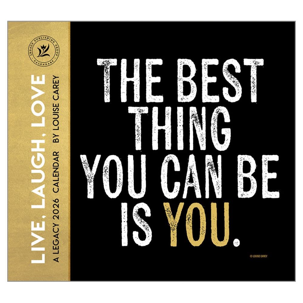 Live Laugh Love by Louise Carey 2026 Wall Calendar Main Image