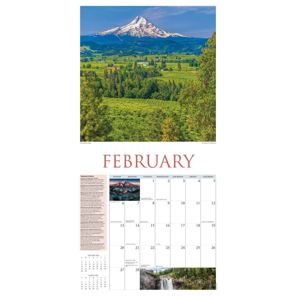 Pacific Northwest Travel And Events 2022 Wall Calendar - Calendars.com