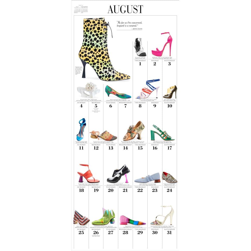Shoes 365 2024 Wall Calendar Alternate Image 1