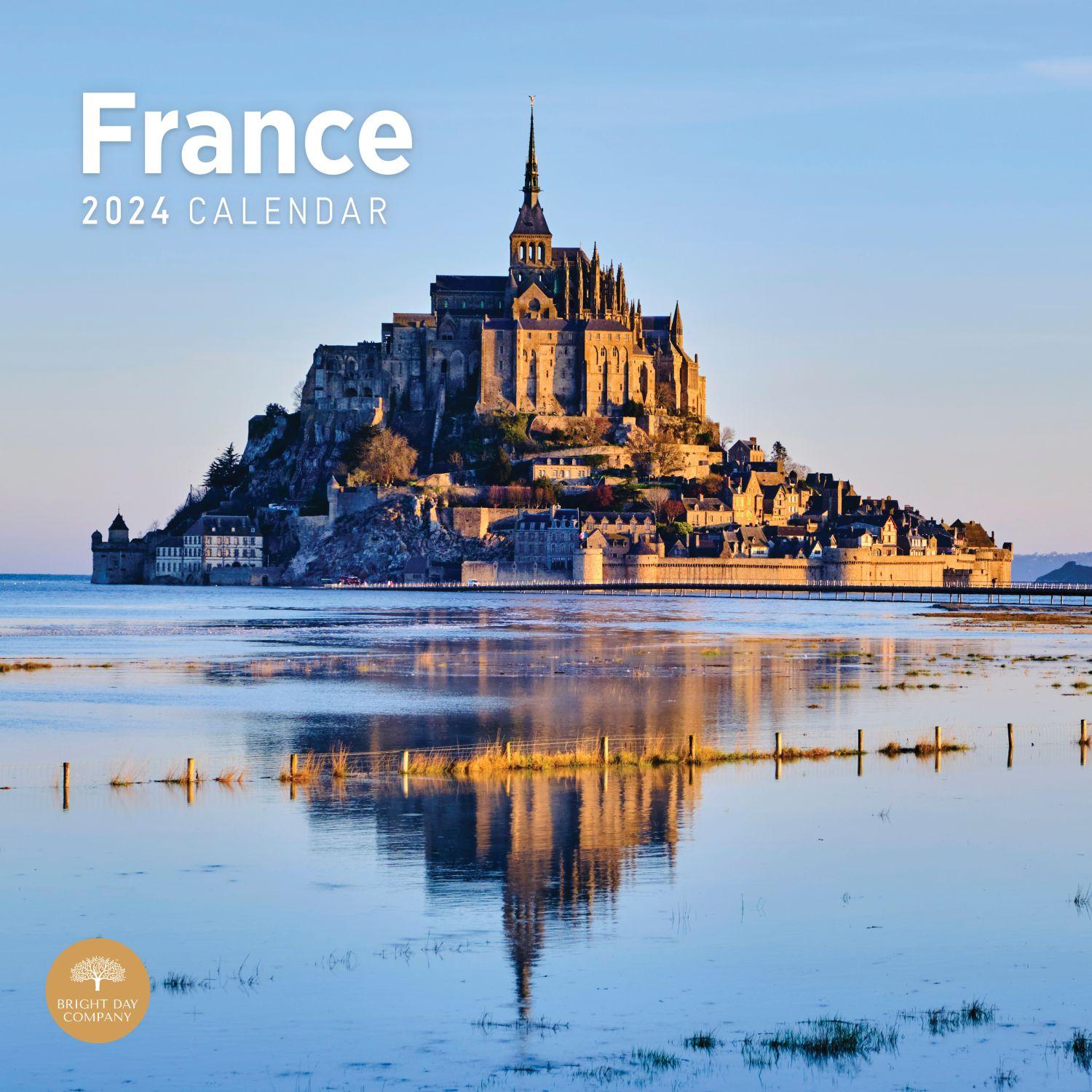 France 2024 Wall Calendar