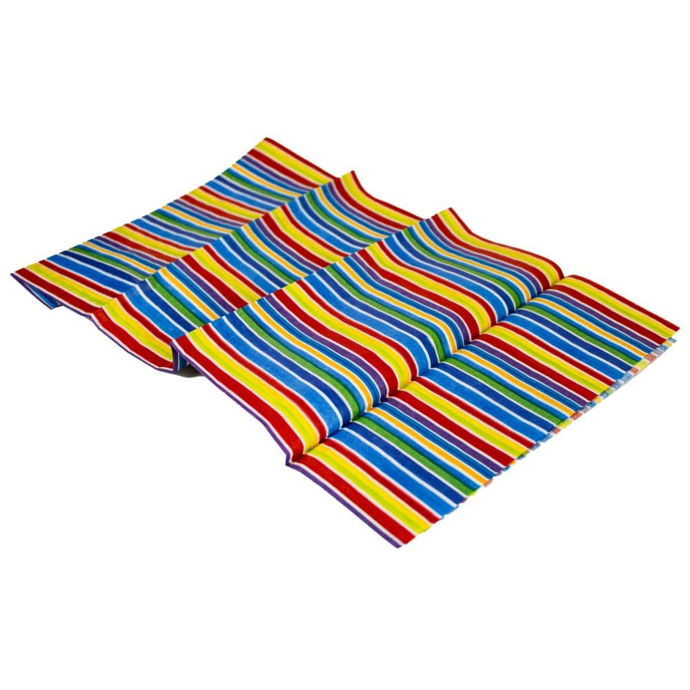Colorful Stripes Tissue Paper - 4 Sheets Third Alternate Image