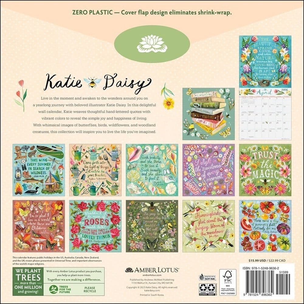 Trust the Magic by Katie Daisy 2026 Wall Calendar First Alternate Image