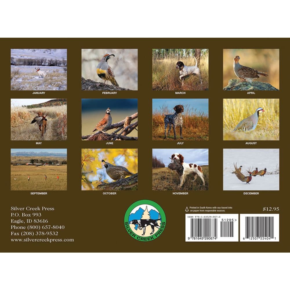 Hunting Dogs and Upland Birds 2024 Wall Calendar