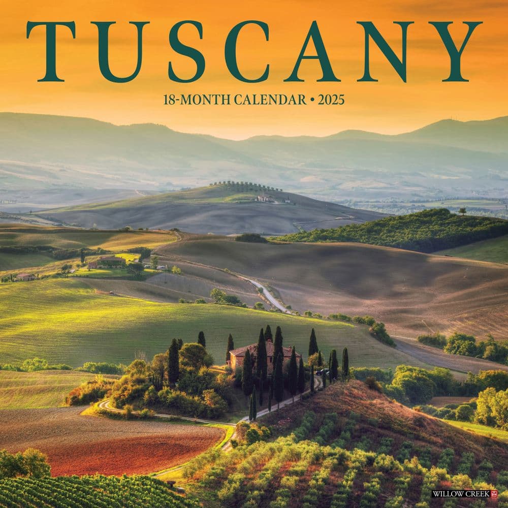 Tuscany 2025 Wall Calendar  Main Image