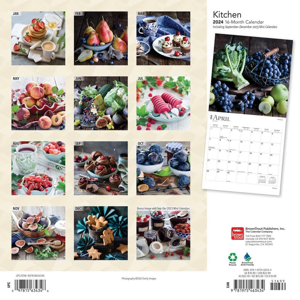 Kitchen 2024 Wall Calendar