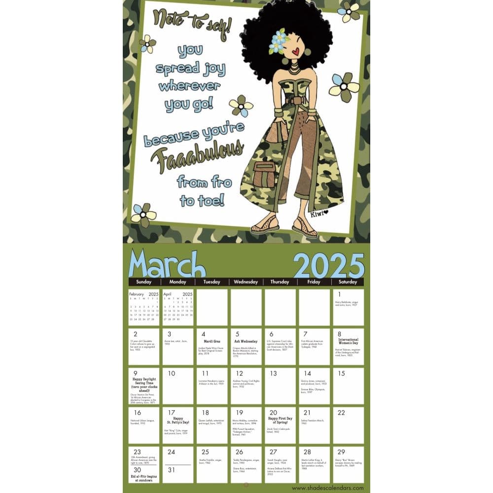 Be Your Own Inspiration 2025 Wall Calendar Third Alternate Image
