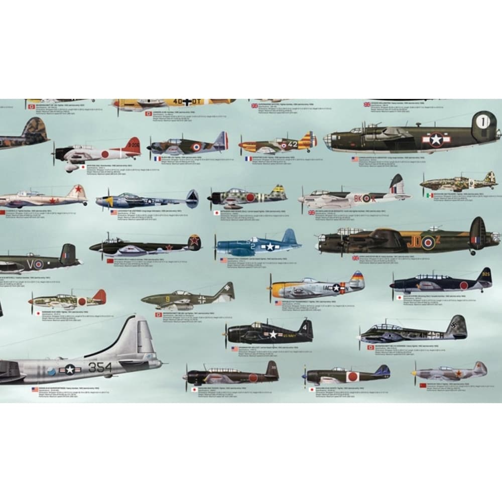 World War II Aircraft 500 Piece Puzzle Alternate Image 2