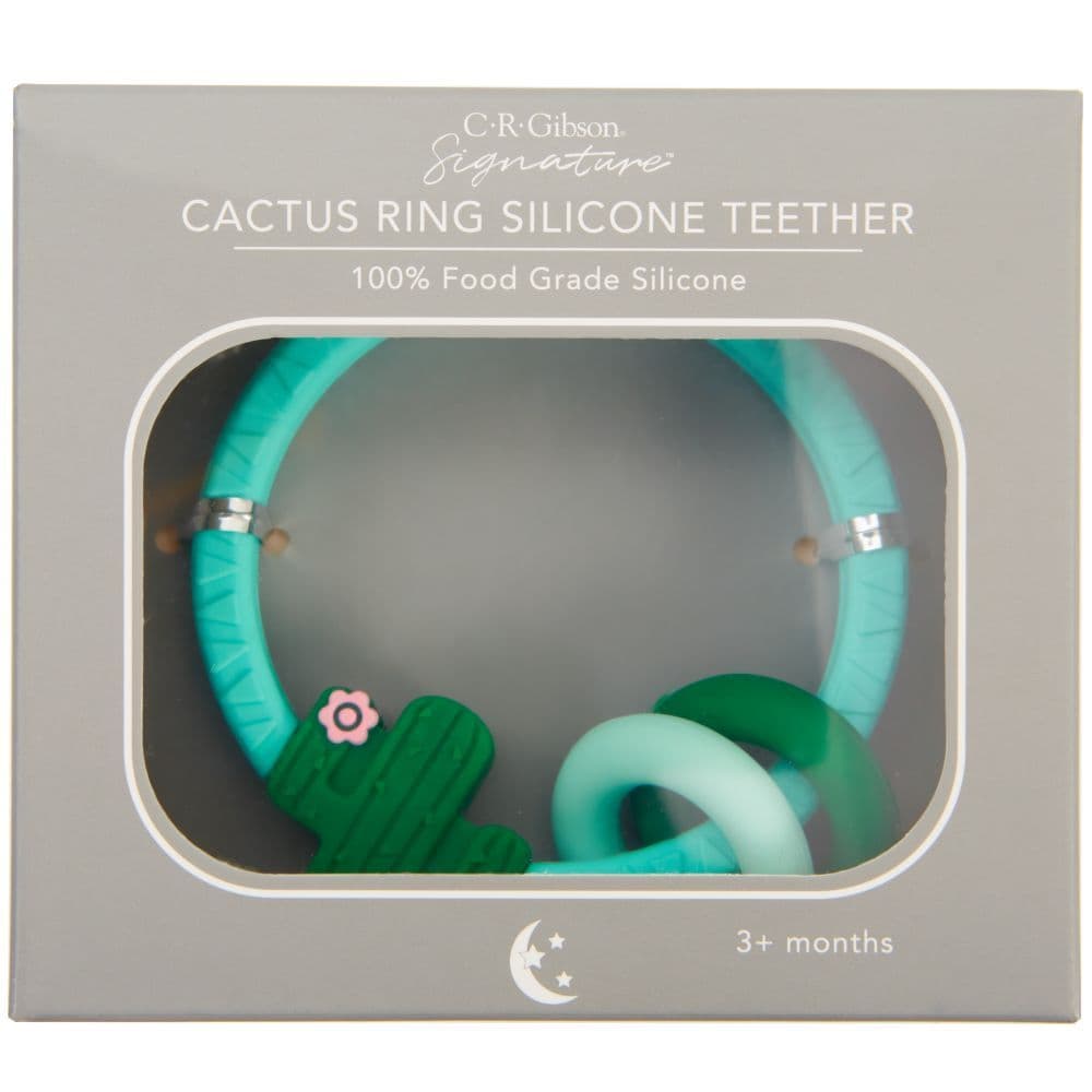 Silicone Teether Cactus Ring Alternate Image 1