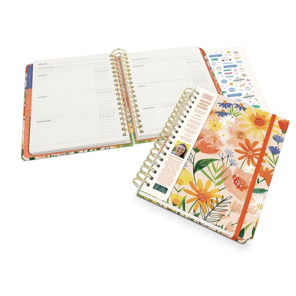 Bold Blossoms Undated Planner Seventh Alternate Image