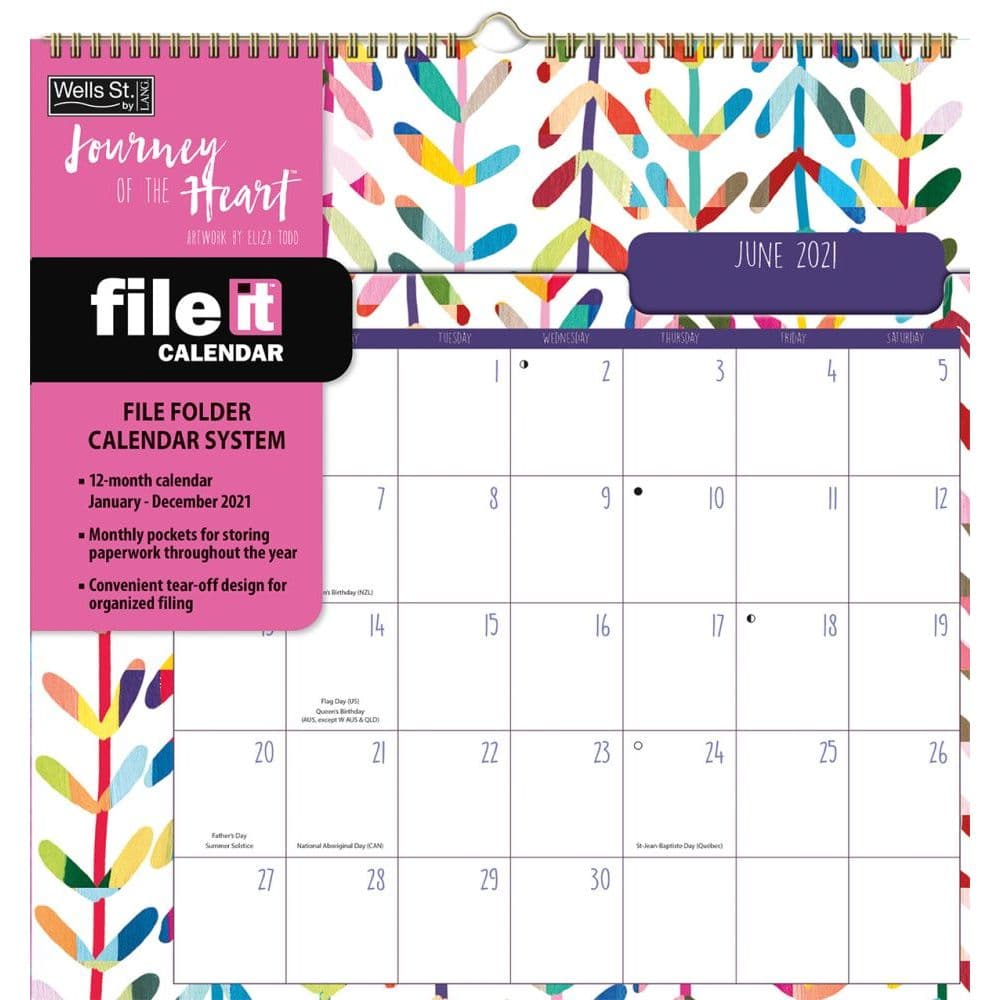 Journey of the Heart File-It Pocket Wall Calendar by Eliza Todd