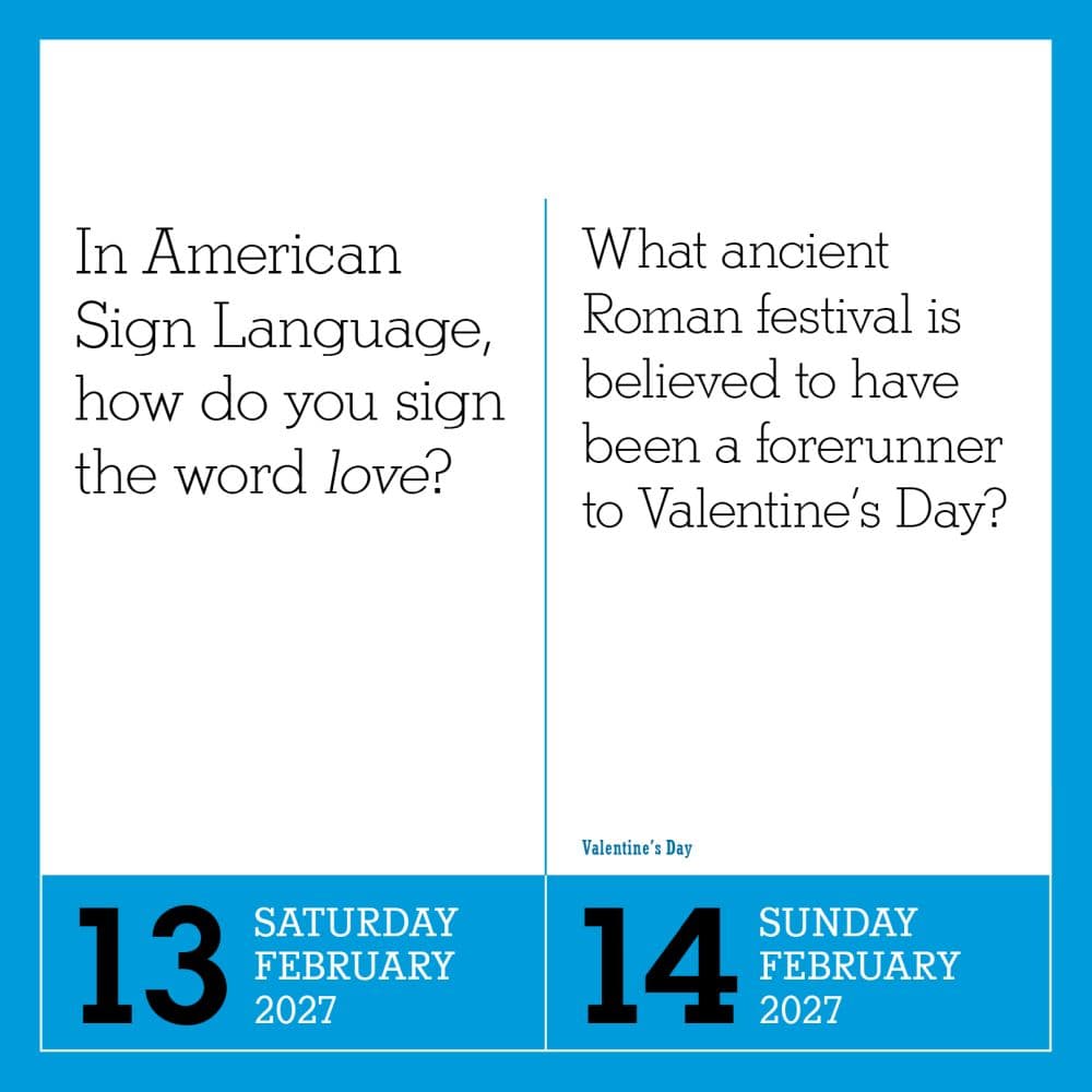 365 Days of Amazing Trivia 2027 Page-A-Day Desk Calendar Third Alternate Image