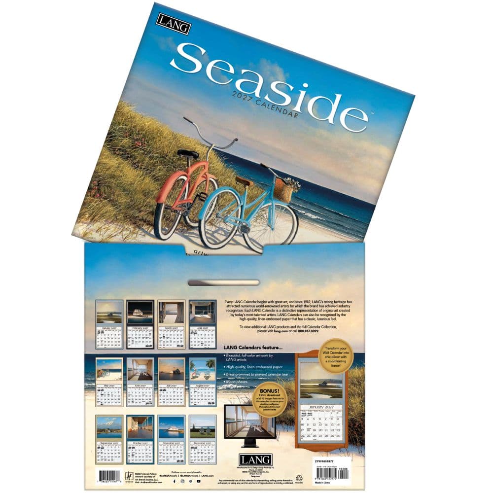 Seaside 2027 Wall Calendar by Daniel Pollera Fourth Alternate Image