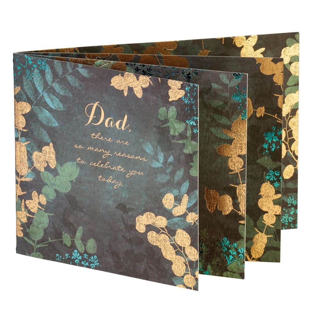 Dad Gold Leaves Greeting Card Fourth Alternate  Image width=&quot;1000&quot; height=&quot;1000&quot;