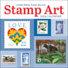 image US Postal Service Stamp Art 2024 Wall Calendar_Main