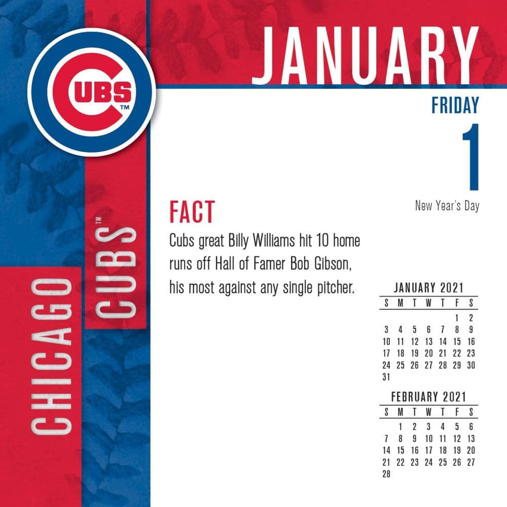 Chicago Cubs Desk Calendar