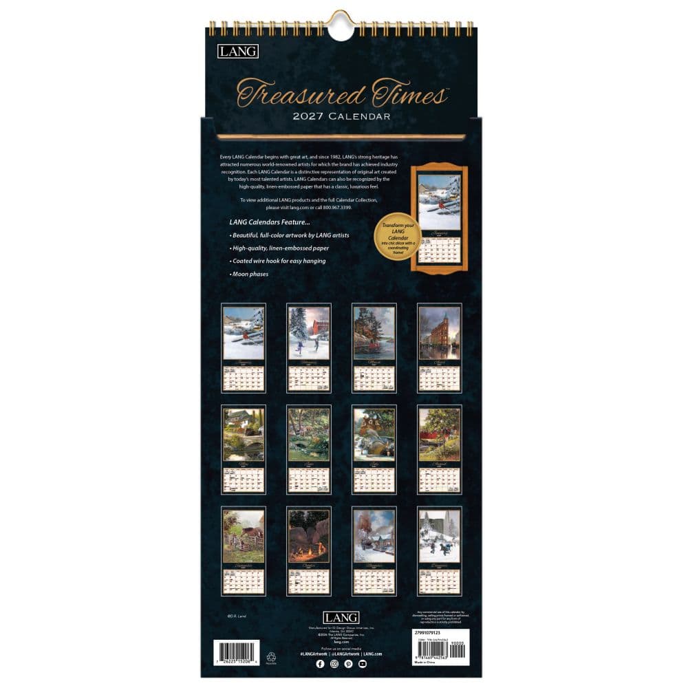 Treasured Times 2027 Vertical Wall Calendar by D.R. Laird Fifth Alternate Image