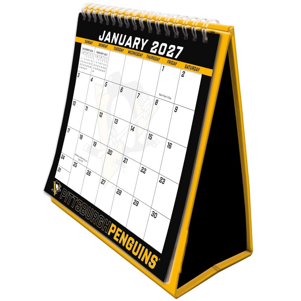image NHL Pittsburgh Penguins 2027 Easel Desk Calendar Main Product Image