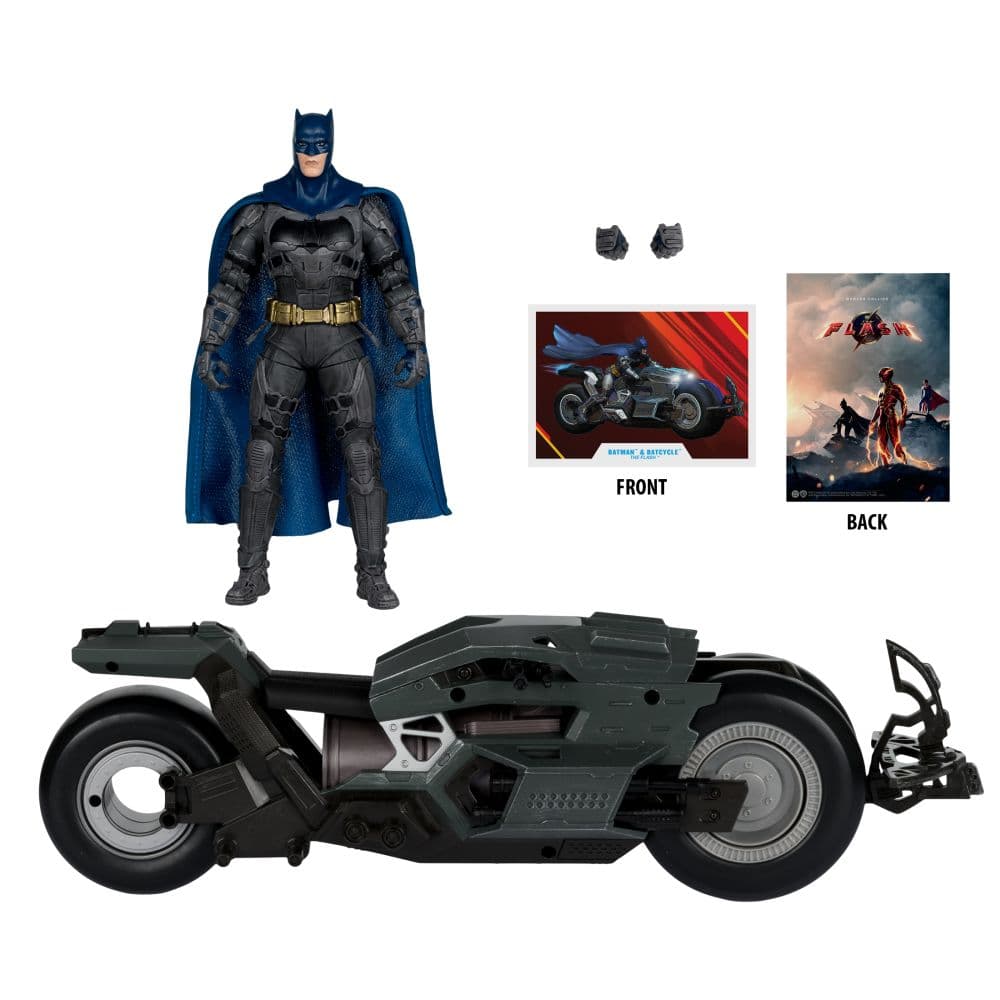 DC Multiverse The Flash Movie Batman and Batcycle 2-Pack Third Alternate Image