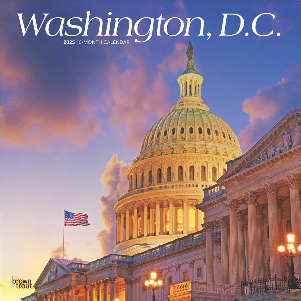 Washington DC 2025 Wall Calendar