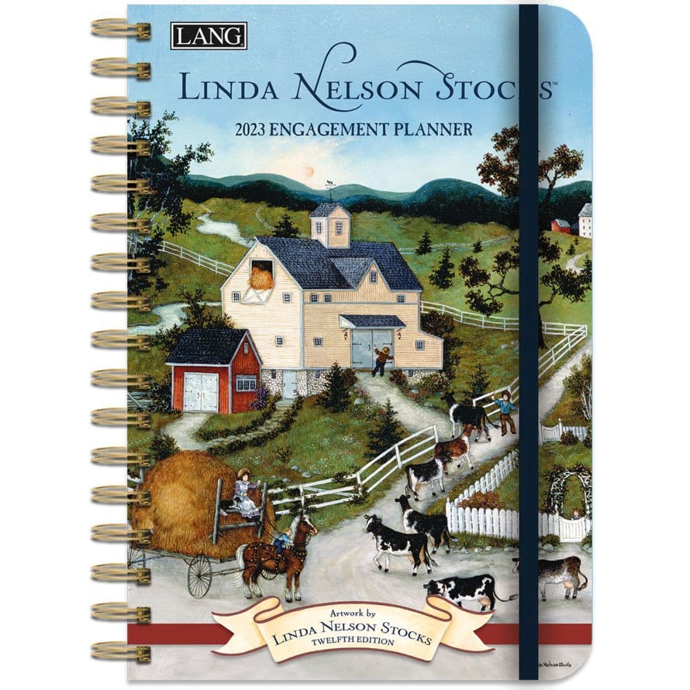 Linda Nelson Stocks 2023 Spiral Engagement Planner by Lang Calendars