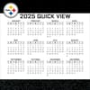 image NFL Pittsburgh Steelers 2025 Desk Calendar Third Alternate Image