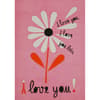 image Love You Flower Valentine's Day Card