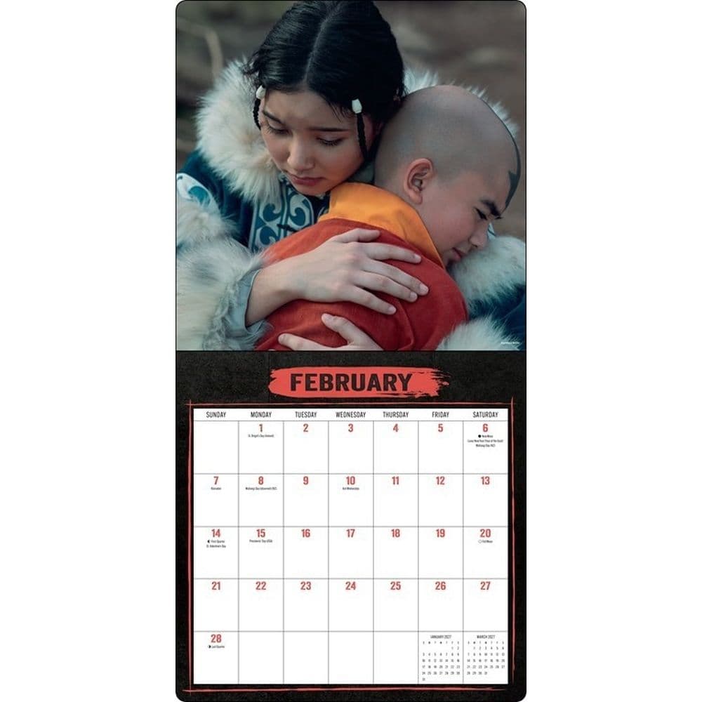 Avatar The Last Airbender Netflix Series 2027 Wall Calendar Second Alternate Image
