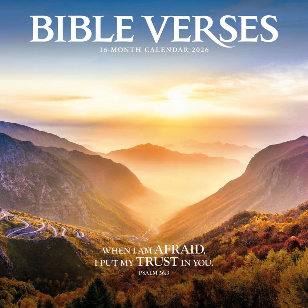Bible Verses 2026 Wall Calendar  Main Image