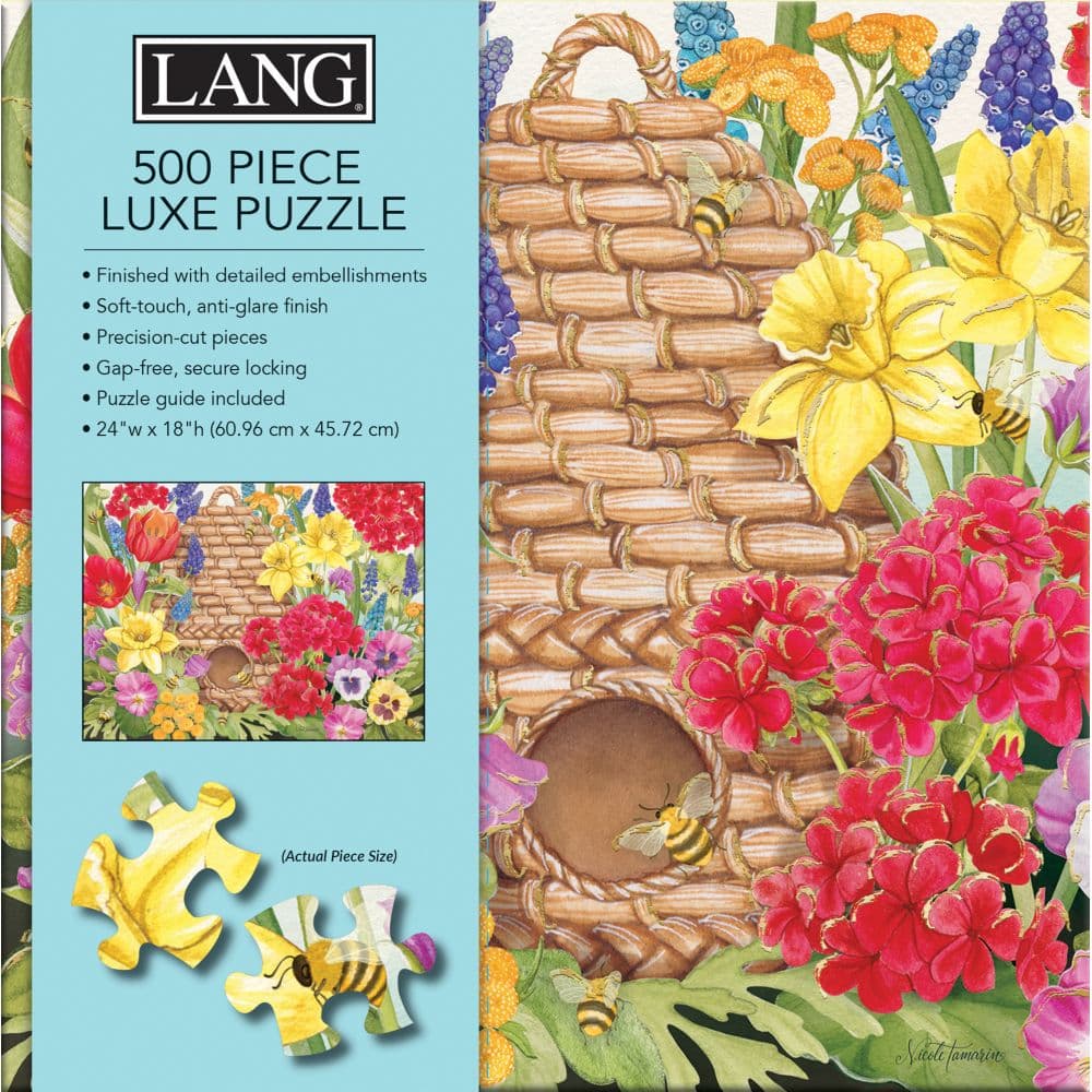 Beehive and Blooms Luxe 500 Piece Puzzle First Alternate Image