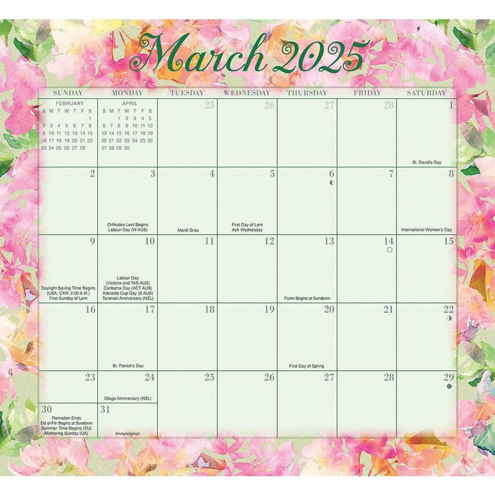 Floral Jumbo Magic Grip 2025 Wall Calendar Fourth Alternate Image width=&quot;1000&quot; height=&quot;1000&quot;