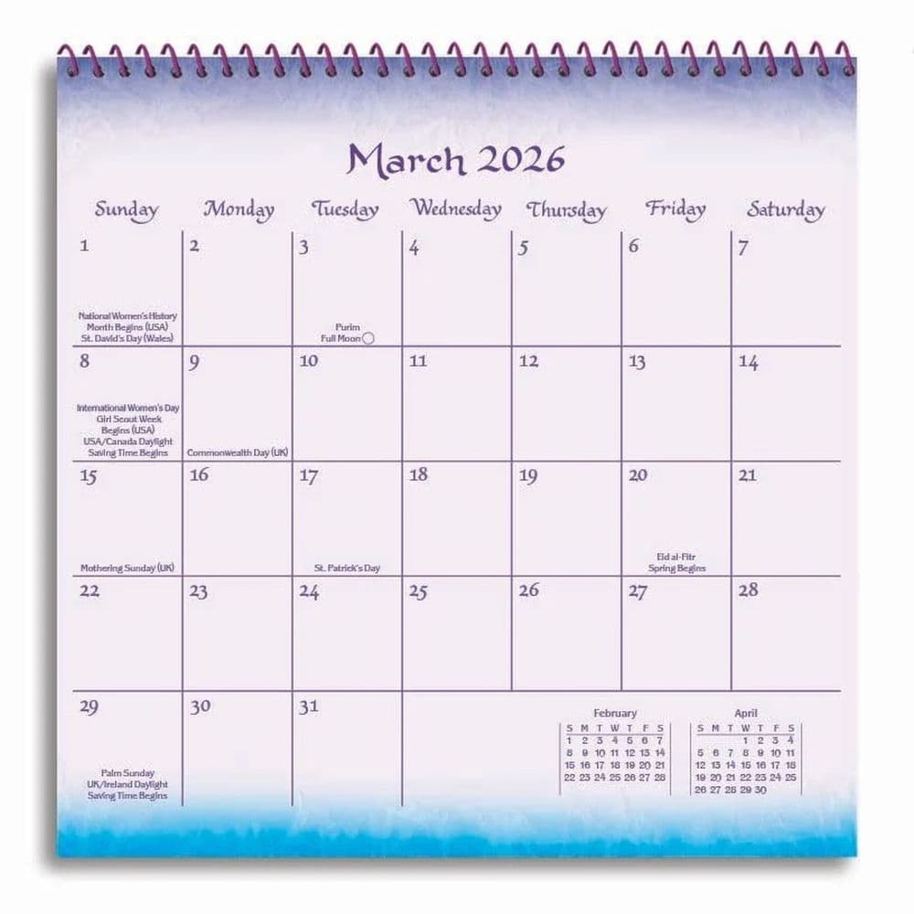 Daughter You Are A Gift In My Life 2026 Mini Wall Calendar Seventh Alternate Image