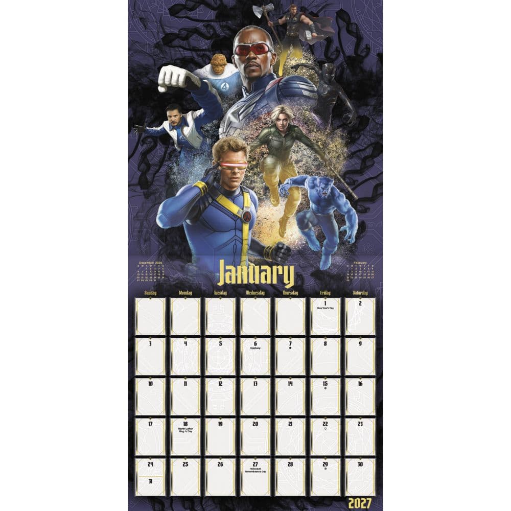 Avengers Doomsday 2027 Wall Calendar Second Alternate Image