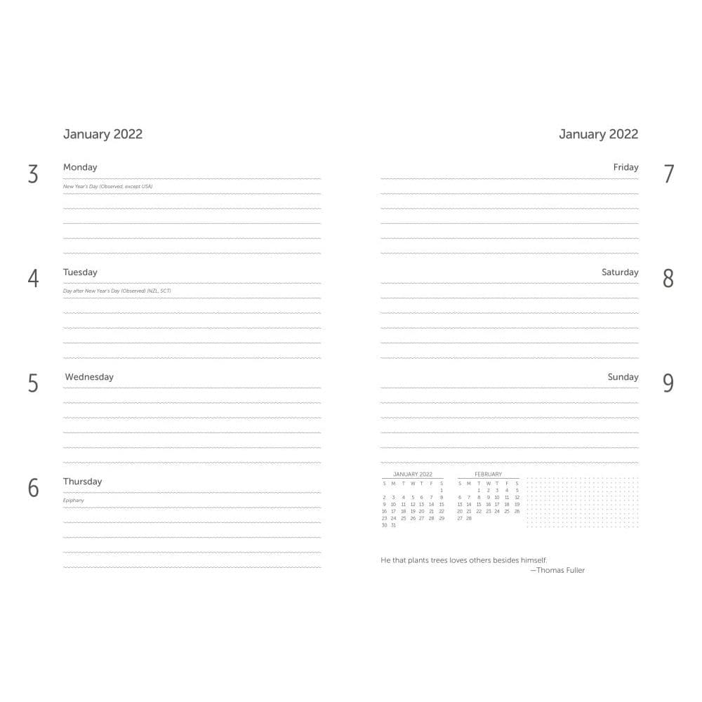 WWF Wild Animals 2022 Weekly Planner Flexi Cover - Calendars.com